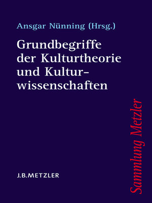 cover image of Grundbegriffe der Kulturtheorie und Kulturwissenschaften